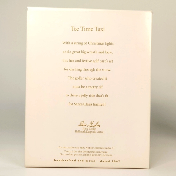 Tee Time Taxi, Hallmark Keepsake, 2007, How you roll in the FLA - Picture 4 of 17